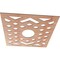 Ekena Millwork Chevron Wood Fretwork Pierced Ceiling Medallion, Cherry, 30"OD x 7 3/4"ID x 1/4"T CMWP30X30X0250CHCH - alternate 2